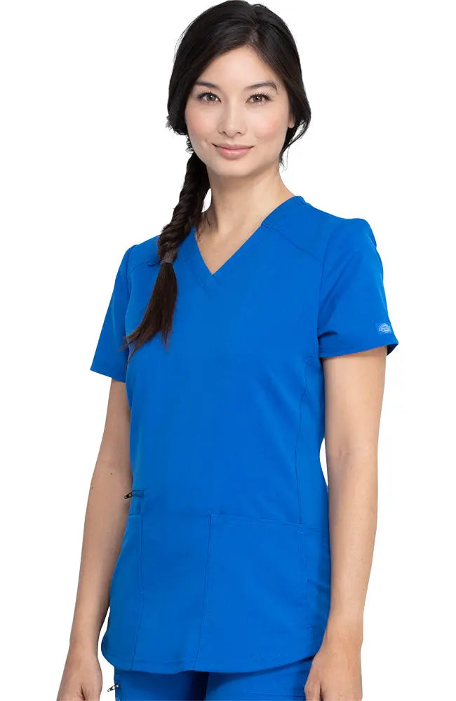 Dickies Balance Women's Knitted Panel Scrub Top DK875  Simply Scrubs Australia